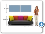 canvas size 20x60x2