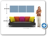 canvas size 20x60x3