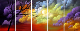 Designer  Multipanel Oil Painting G561